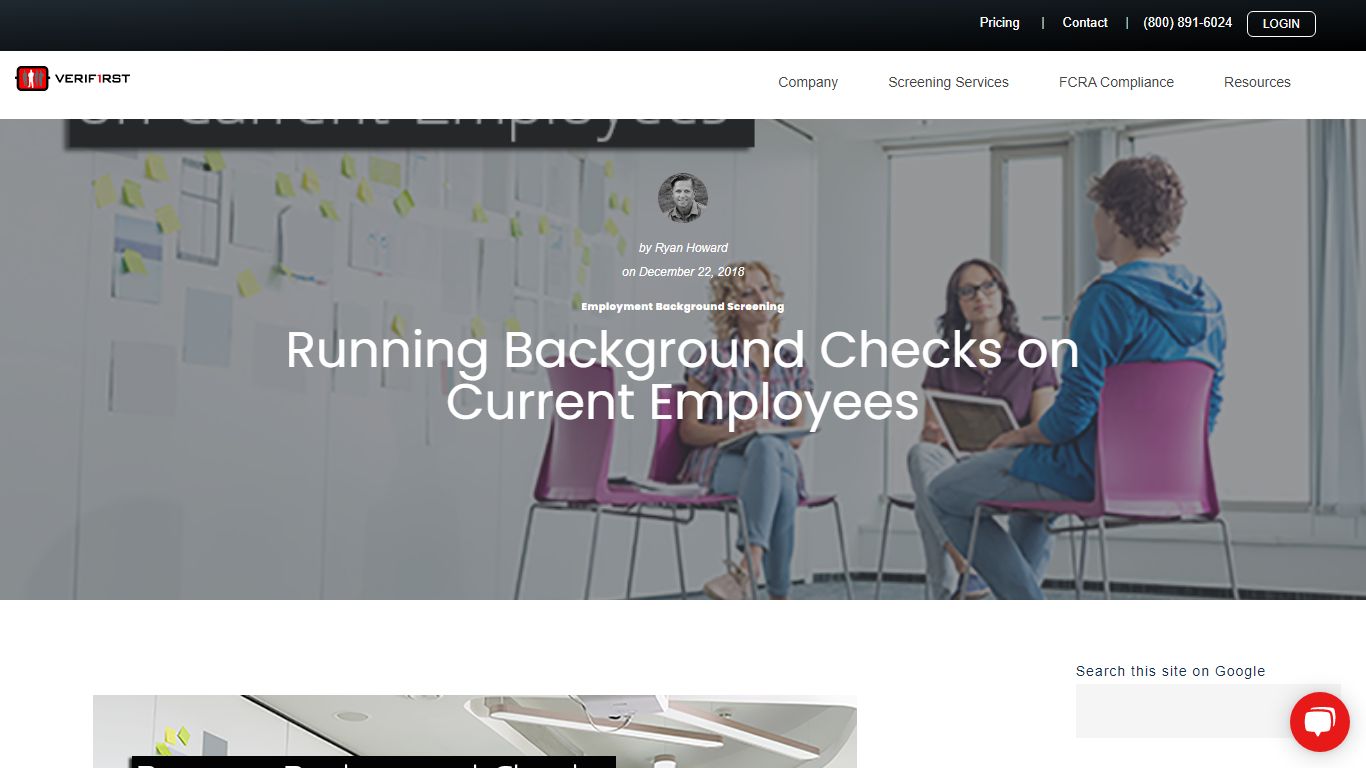 Running Background Checks on Current Employees - VeriFirst